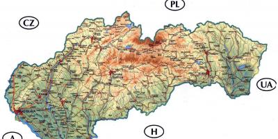 Üksikasjalik kaart Slovakkia